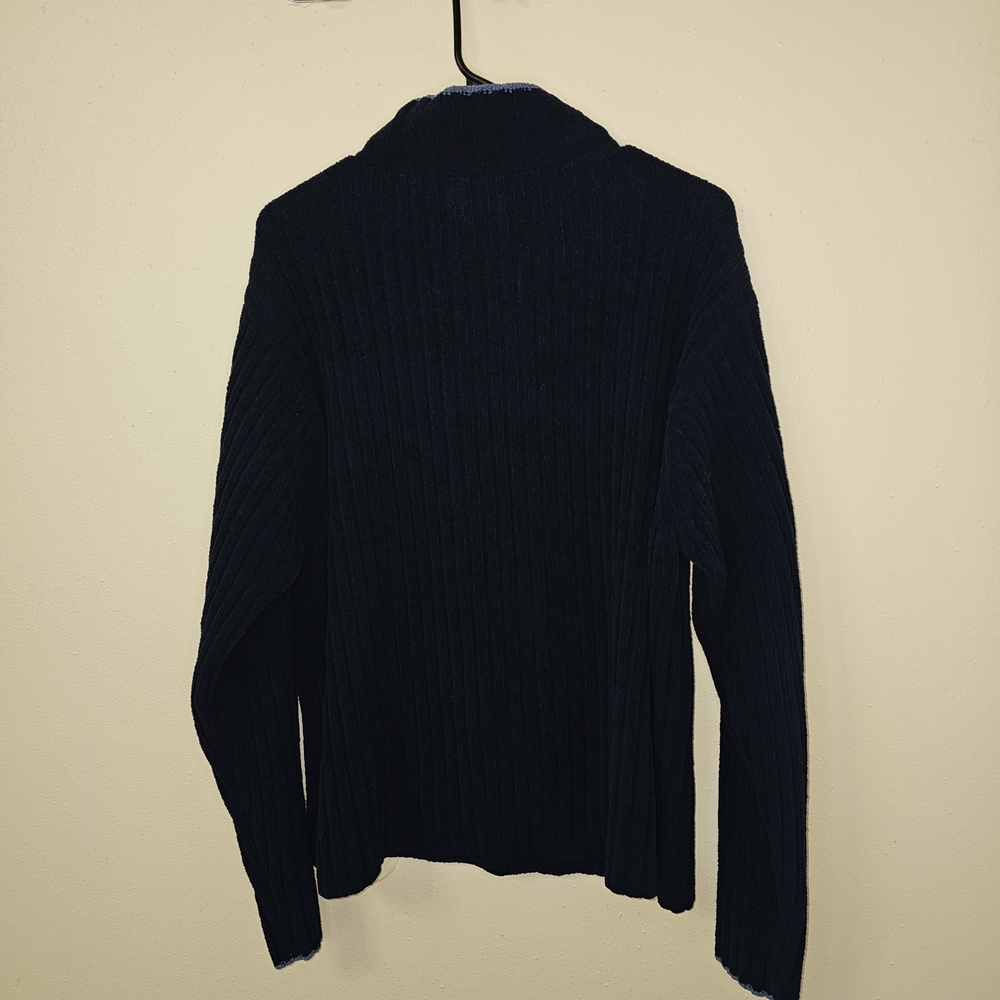 Alpine Design Men’s Fleece Pullover Quarter Zip Navy Blue Size M - Picture 3 of 10